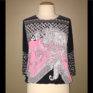 Alfani Three-quarter length sleeve top 1X